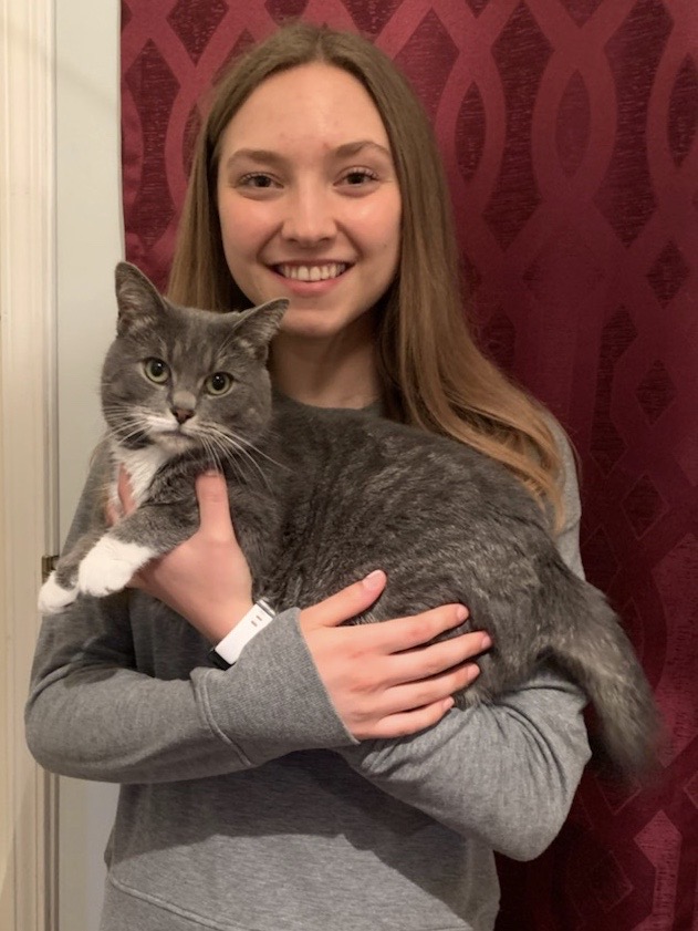 Kelsi, Veterinary Technician, with "Josie"